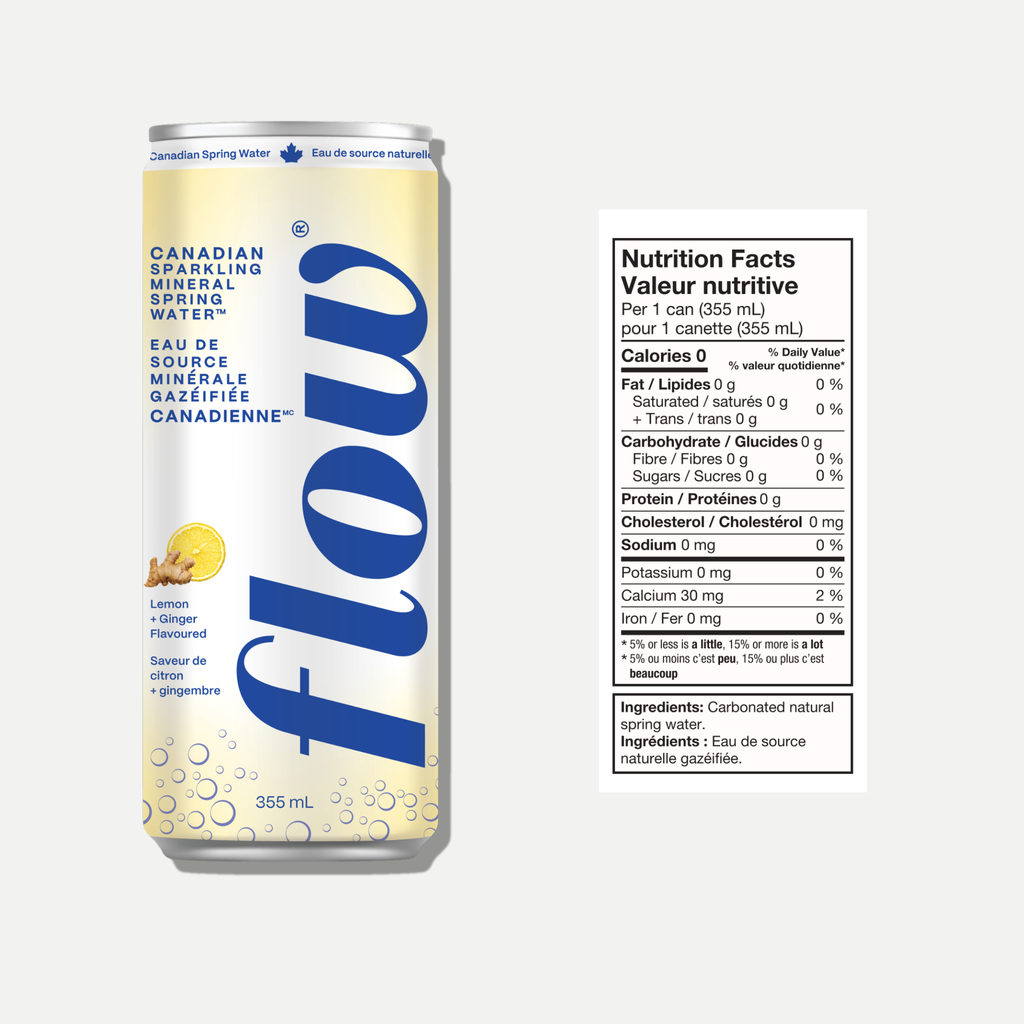Pack de 12 bouteilles de 355 ml - Citron pétillant et gingembre