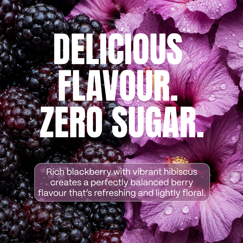 12 pack of 500ml  - Blackberry + Hibiscus