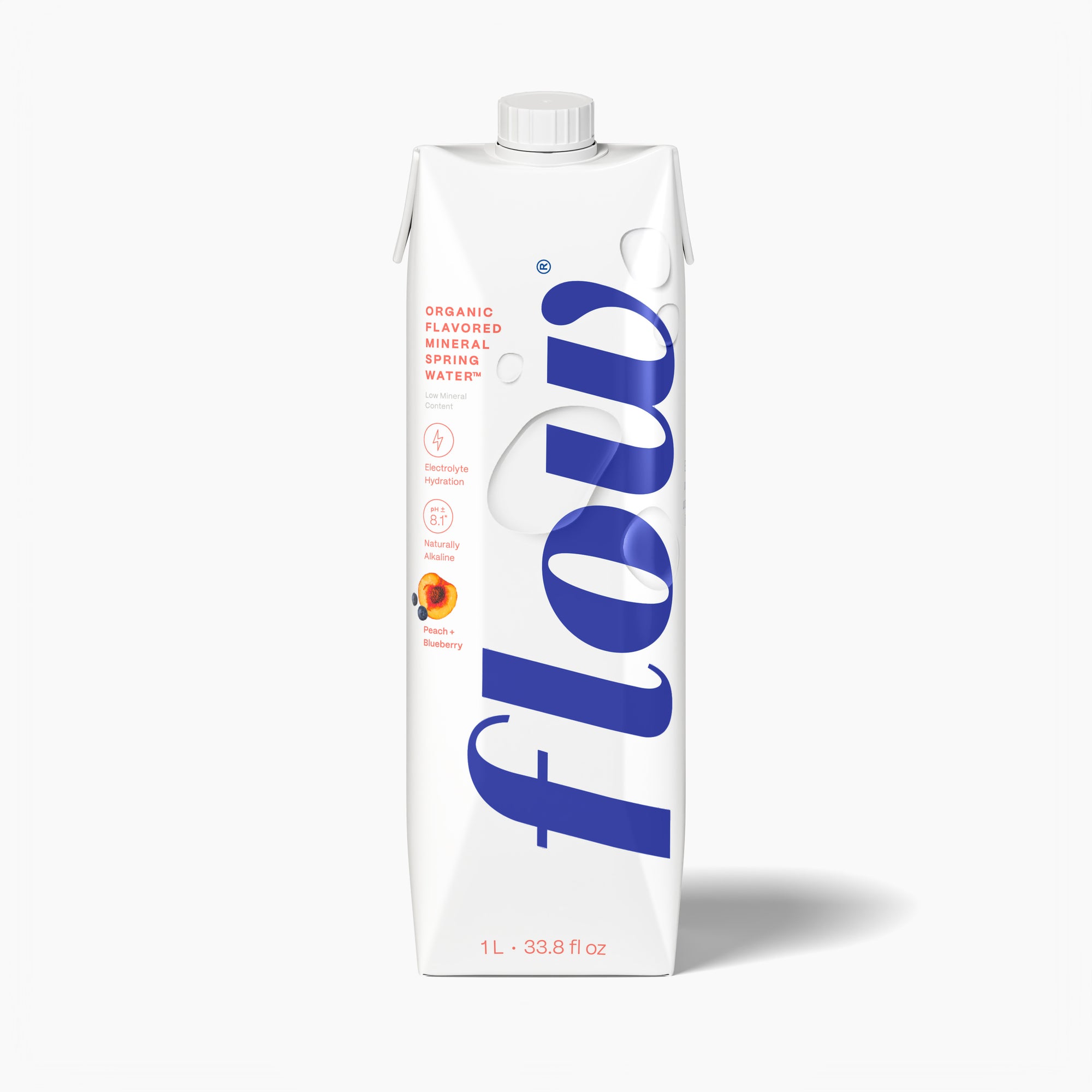 12 pack of 1L  - Peach + Blueberry