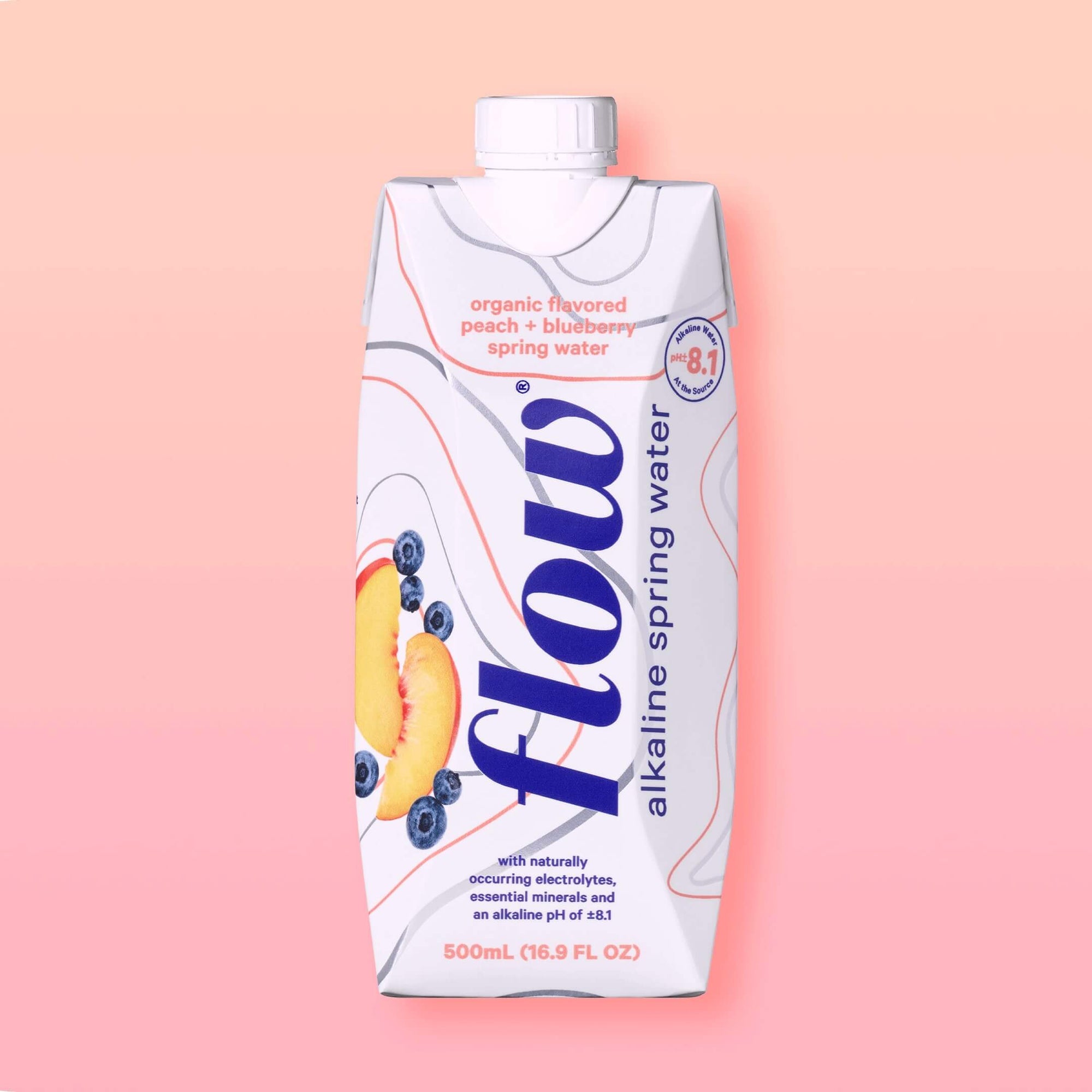 12 pack of 500ml  - Peach + Blueberry