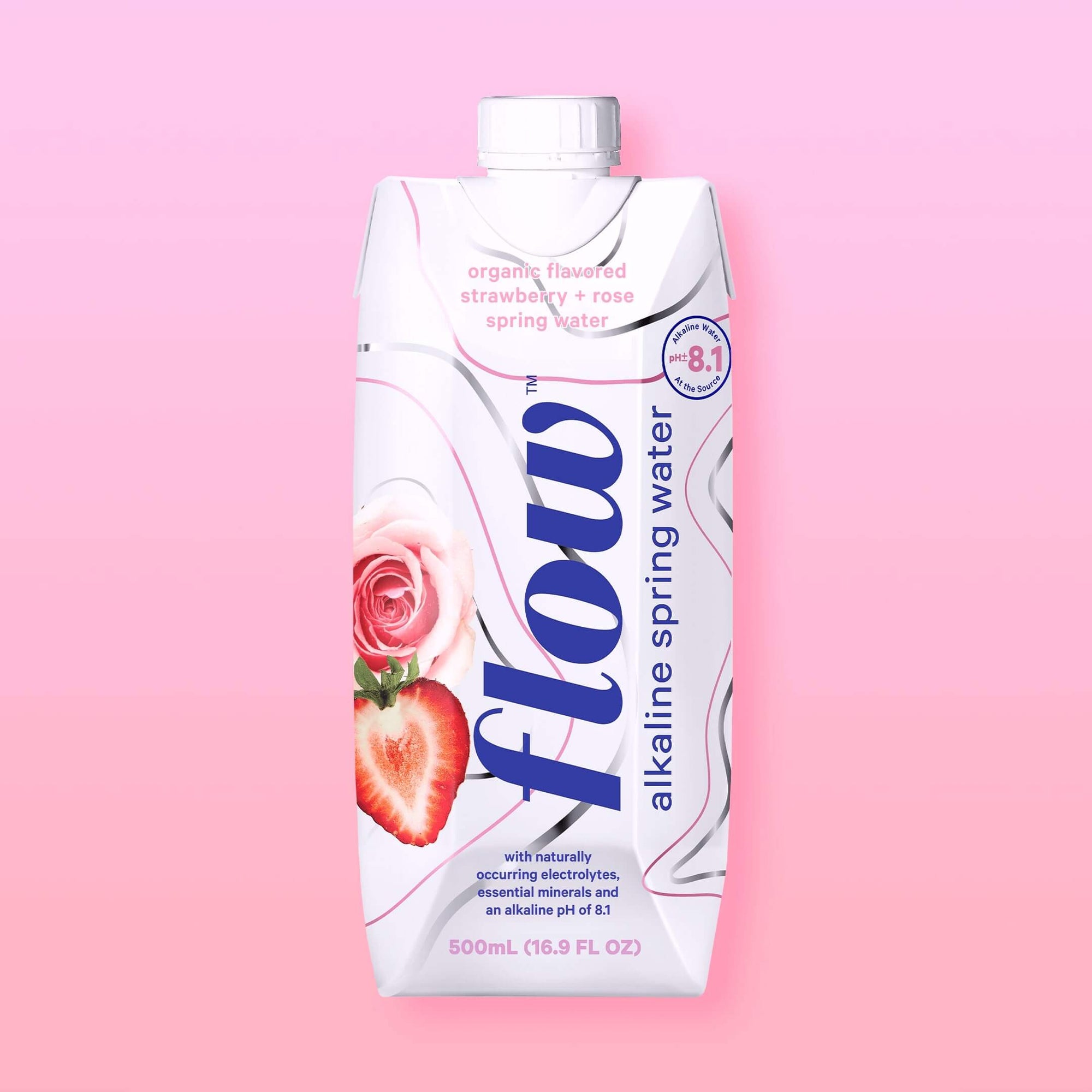 12 pack of 500ml - Strawberry + Rose